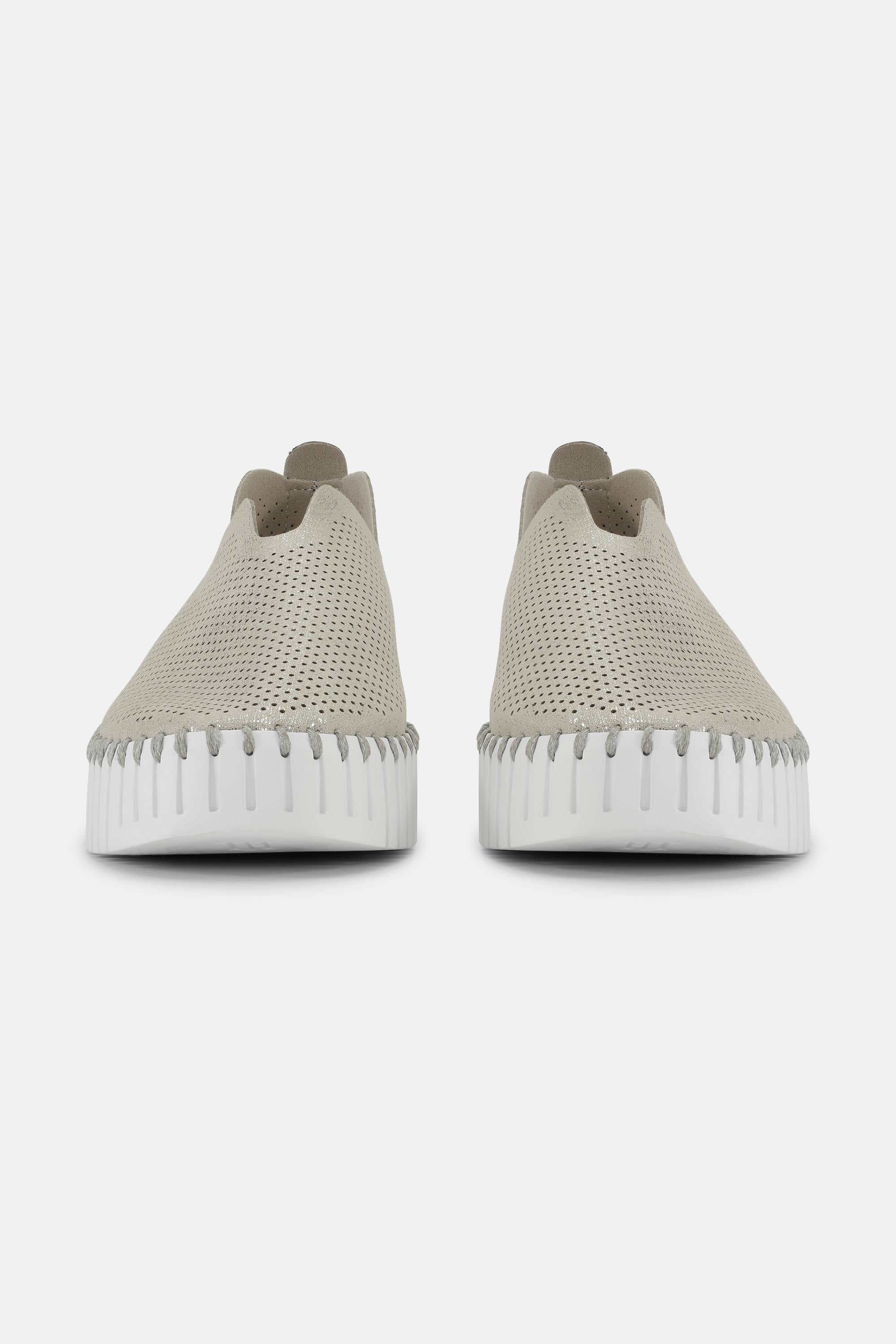 Tulip Plattformsko Glitter - Silver White